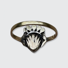 Load image into Gallery viewer, Rose-Cut Diamond Crowned Heart Ring