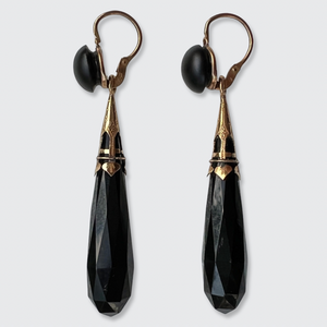Georgian Jet & Onyx Day to Night Earrings