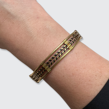 Load image into Gallery viewer, Victorian Gold &amp; Elephant Hair Bracelet