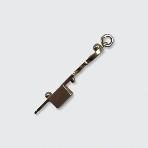 Victorian Candle Wick Trimmer Scissors Mourning Pendant