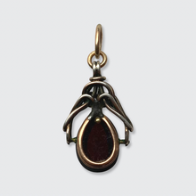 Load image into Gallery viewer, Edwardian Gold &amp; Silver Garnet Drop Pendant
