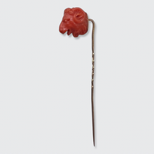 Load image into Gallery viewer, 19th Century Grand Tour Coral Goat Stickpin