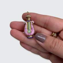 Load image into Gallery viewer, Porcelain Miniature Lyre Perfume Flask