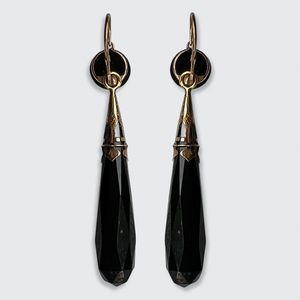 Georgian Jet & Onyx Day to Night Earrings