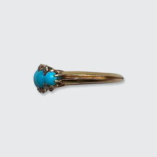 Load image into Gallery viewer, Turquoise &amp; Rose-Cut Diamond Ring