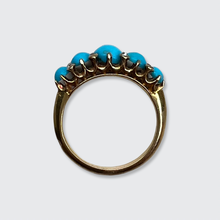 Load image into Gallery viewer, Turquoise &amp; Rose-Cut Diamond Ring