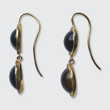 Load image into Gallery viewer, Victorian Banded Agate Drop Earrings