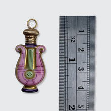 Load image into Gallery viewer, Porcelain Miniature Lyre Perfume Flask