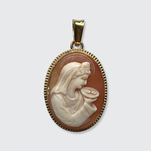 Load image into Gallery viewer, Vintage Saint Lucia Shell Cameo Pendant
